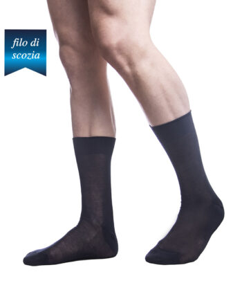 6 paia di calze corte uomo in cotone filoscozia chiffon mod. plain – spedizione gratuita